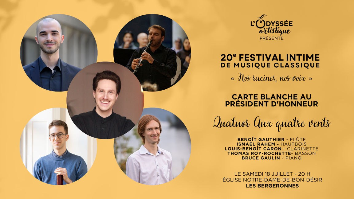 FIMC 2026 - Quatuor Aux quatre vents - Carte blanche au président d'honneur