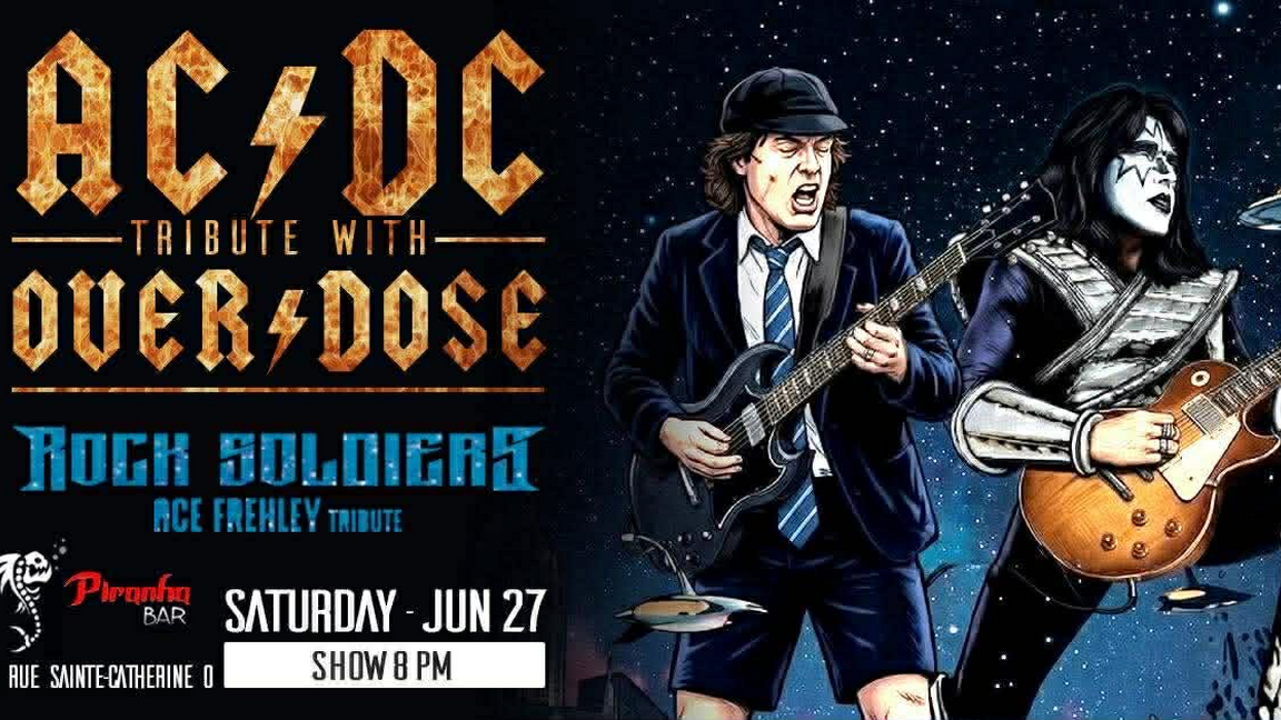 AC/DC tribute Overdose + Rock Soldiers Ace Frehley tribute