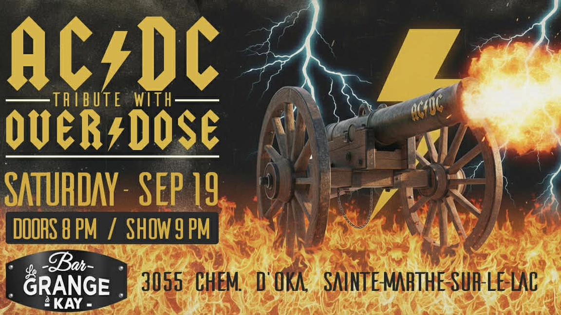 AC/DC tribute Overdose @ Bar La Grange a Kay inc