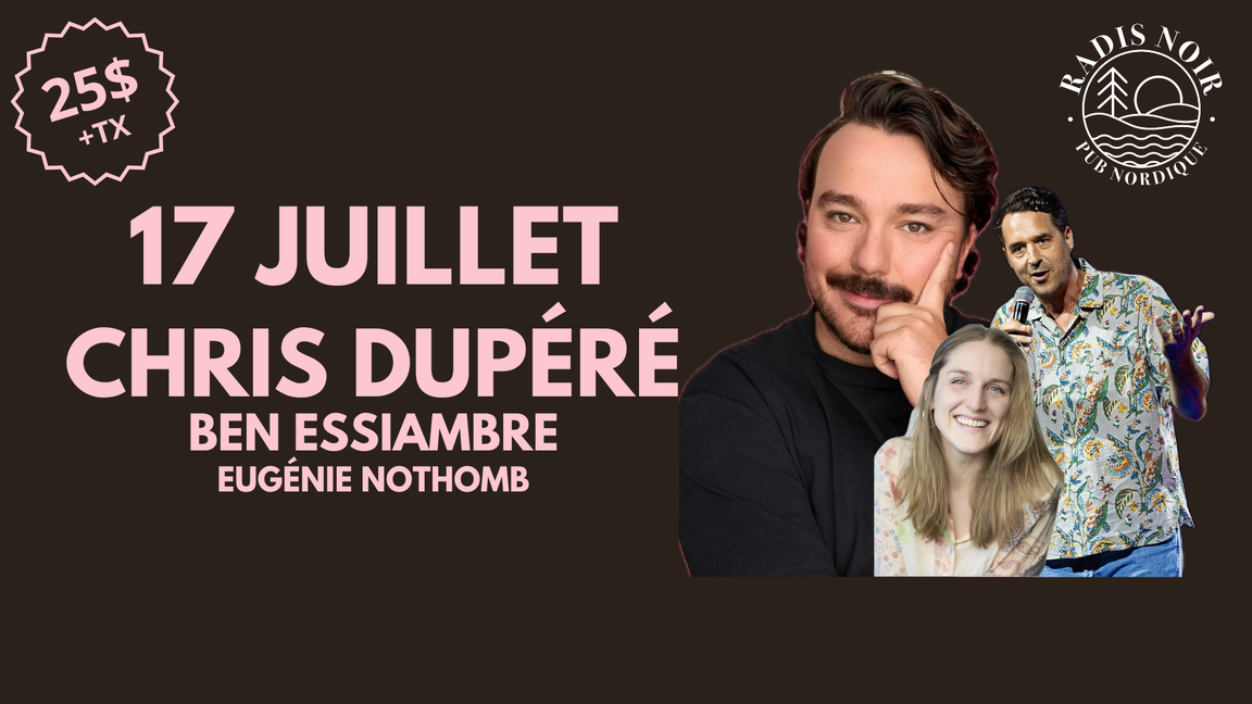 Christophe Dupéré aux Vendredis de l’Humour