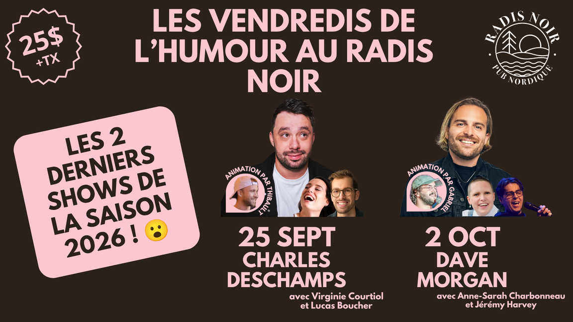 Charles Deschamps aux Vendredis de l’humour