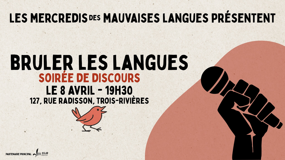 Brûler les langues - soirée de discours
