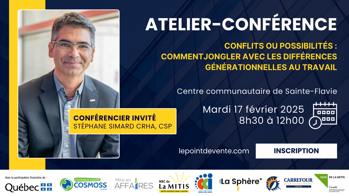 Matinée RH | Conflits ou possibilités : Jongler avec les différences générationnelles au travail