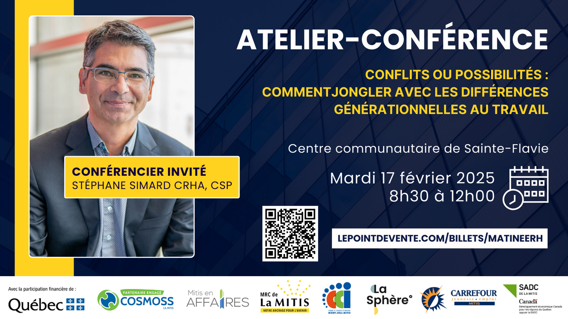 Matinée RH | Conflits ou possibilités : Jongler avec les différences générationnelles au travail