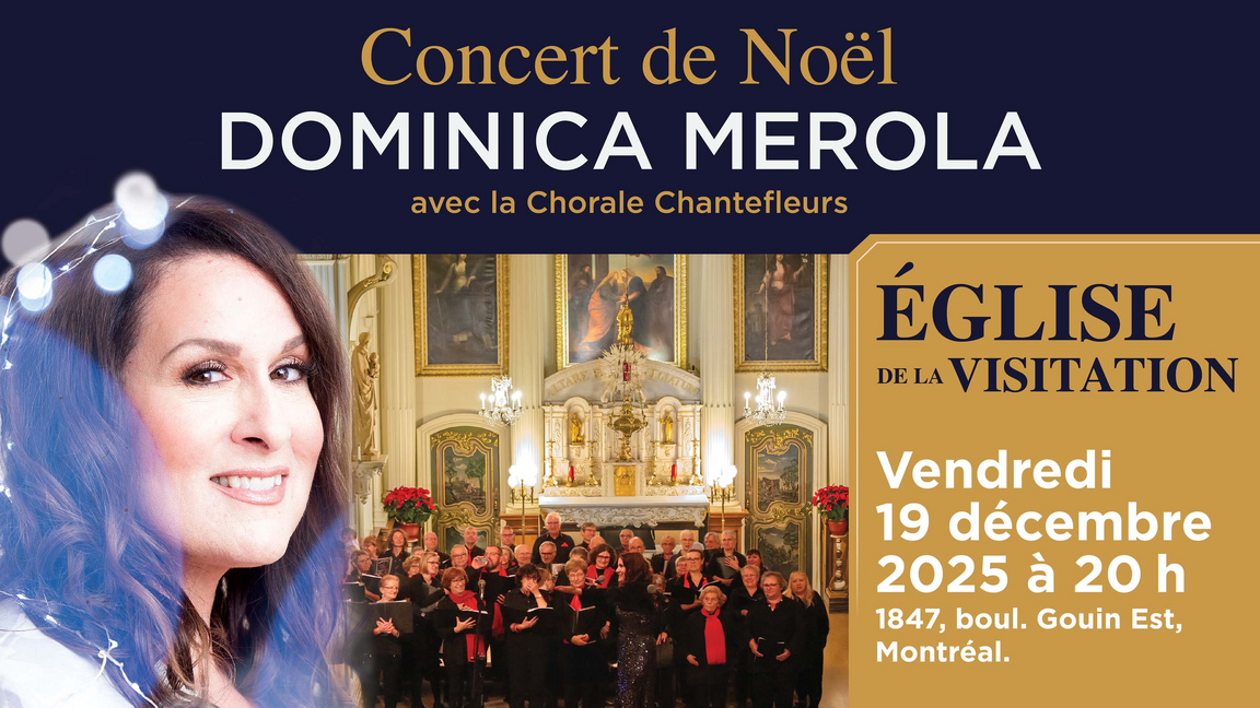 concert de Noël: Dominica Merola à l'église de la Visitation de Montréal en 2025