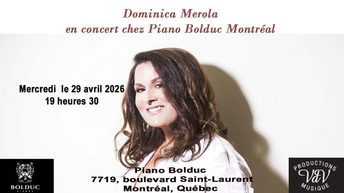 Dominica Merola en concert chez Piano Bolduc