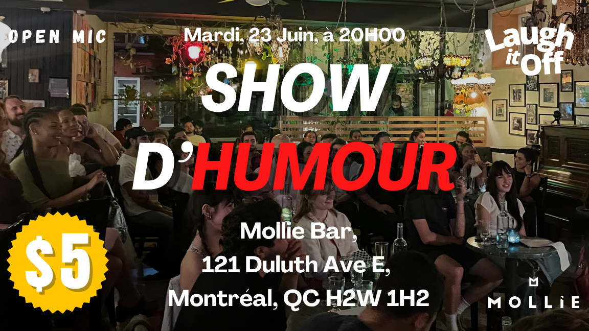 MARDI Stand-up Comedy | Show d'humour en français – 23 Juin, 2026