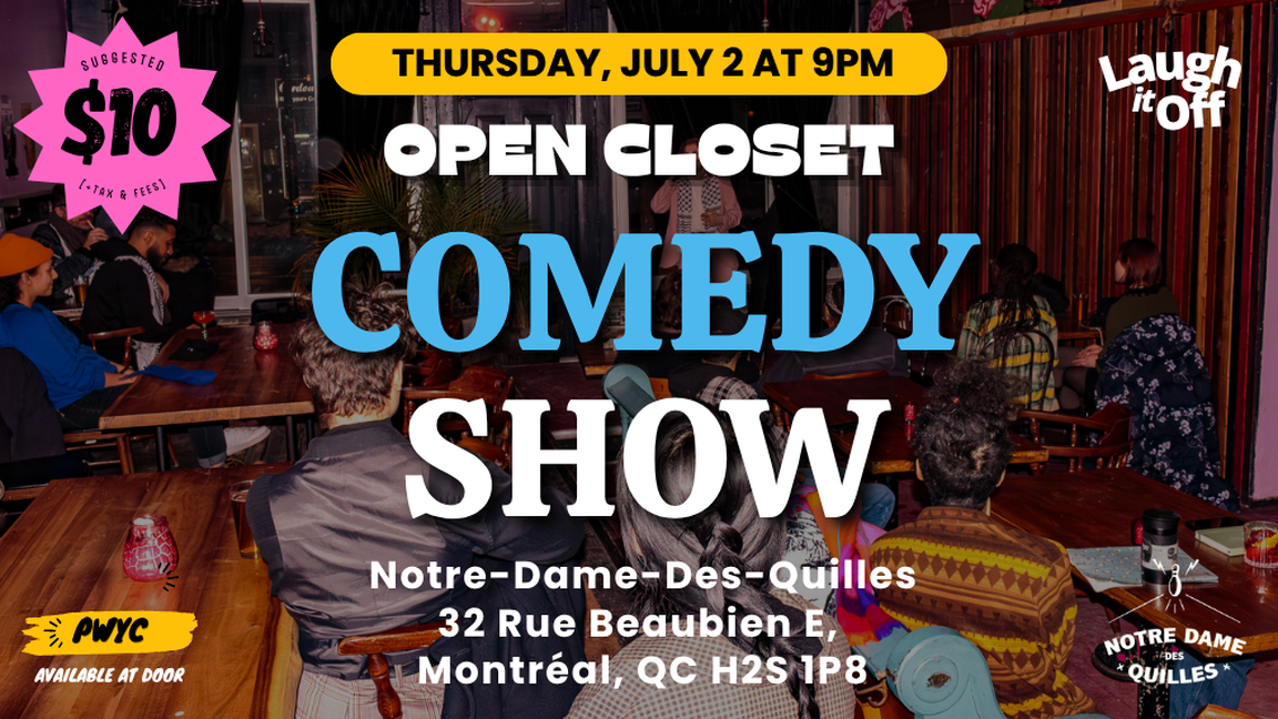 THURSDAY Stand-Up Comedy Show | Pro Comedy Show in Montreal