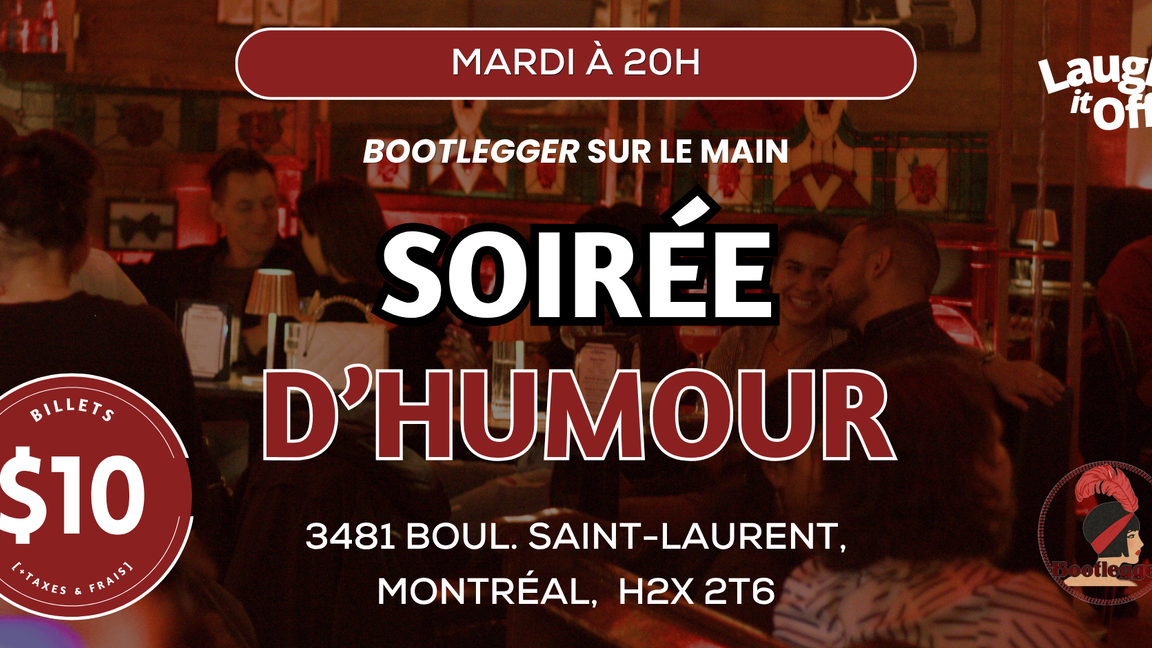 MARDI Soirée Standup Pro | Spectacle d'Humour à Montréal (FRANÇAIS)
