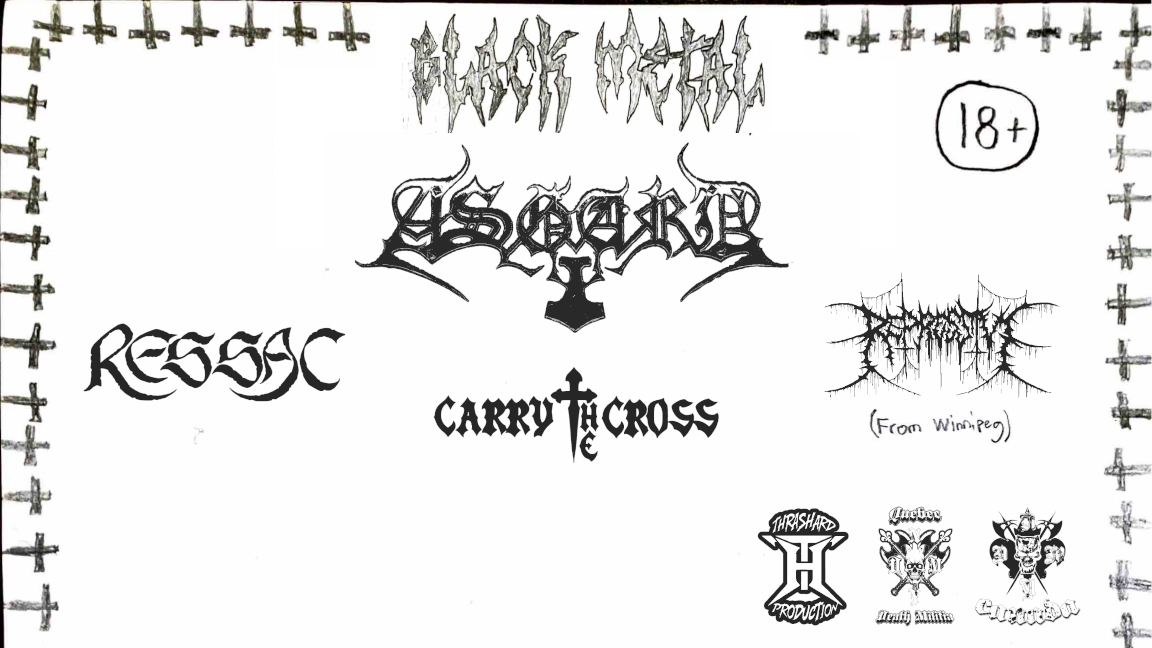 Show black metal - Asgard, Carry The Cross, Ressac, Repressive