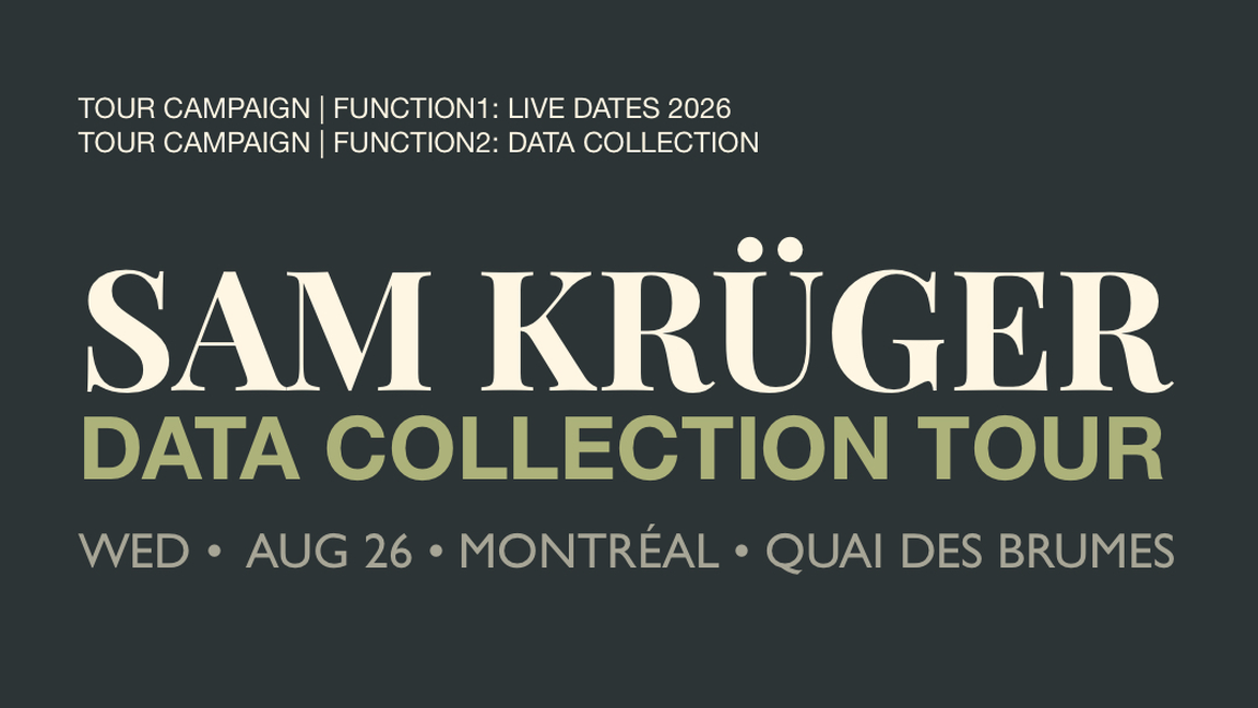 Sam Krüger + Special Guest @ Quai Des Brumes