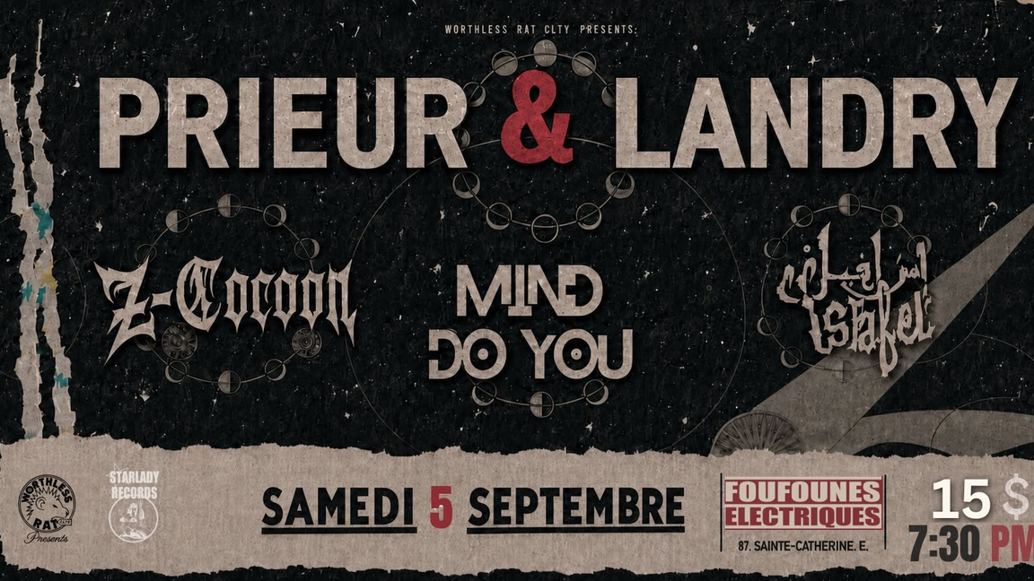 PRIEUR & LANDRY • Z-COCOON • MIND DO YOU • ISRAFEL  @Foufounes Électriques
