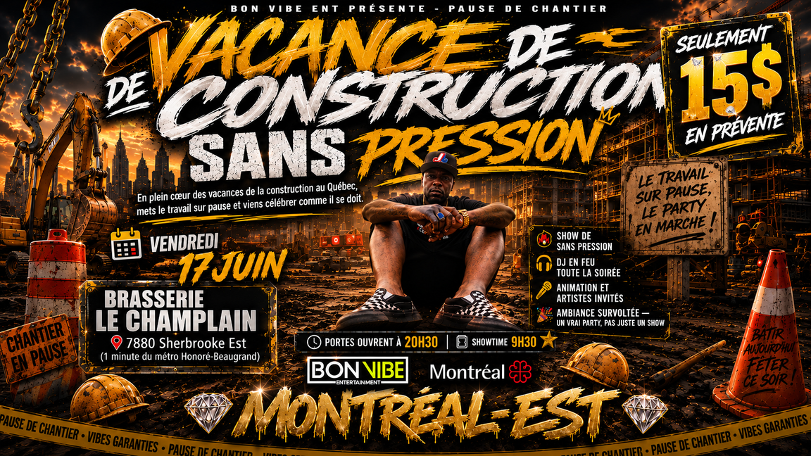 PAUSE CHANTIER avec Sans Pression , Les vacances de la construction, ça se célèbre en grand !