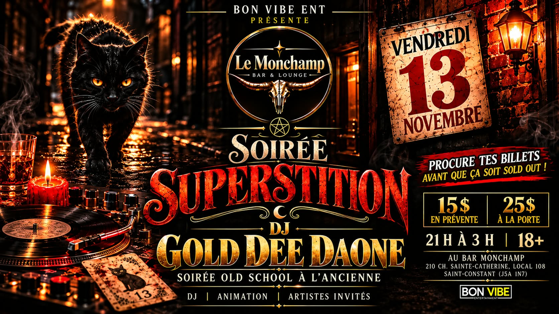 Soirée superstition au Monchamp à Saint-Constant