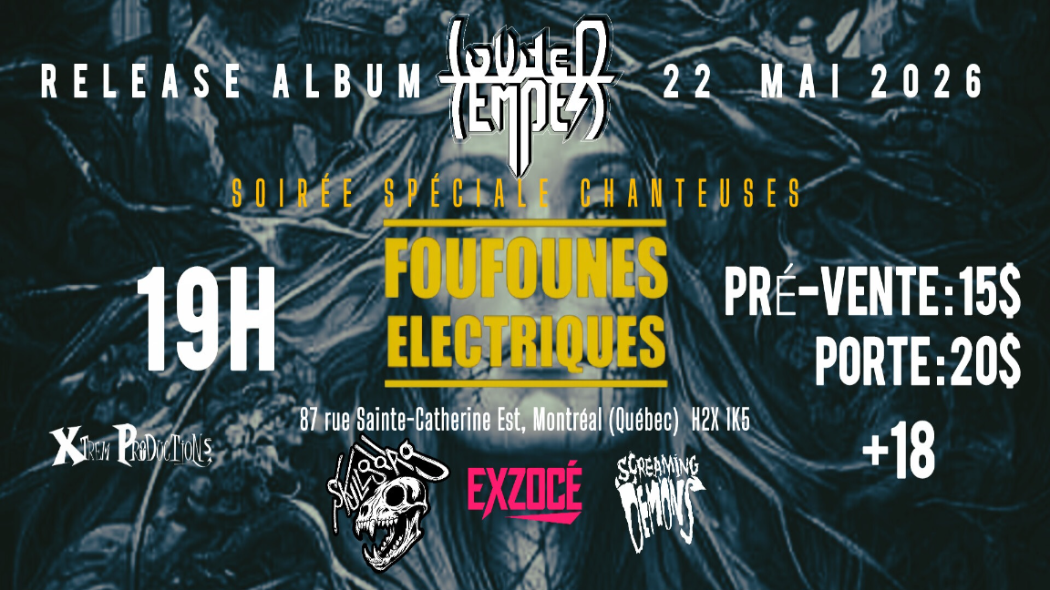 Louder Temper - Album Release - Soirée spéciale Chanteuses