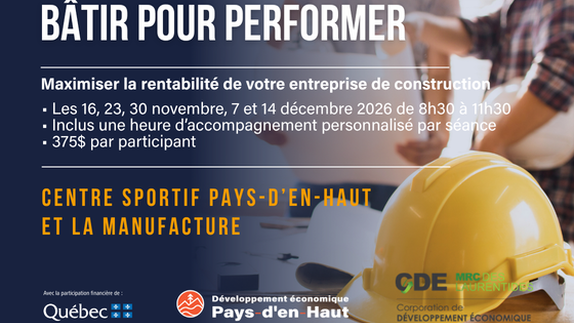 Bâtir pour performer