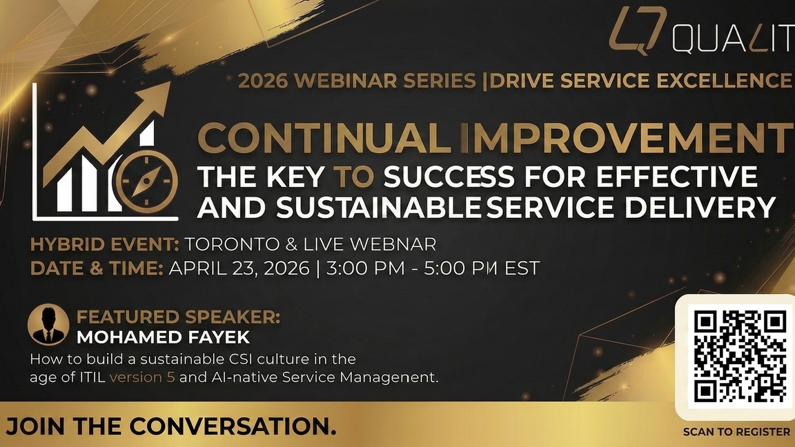 Continual Improvement - The key to success for effective and sustainable service delivery