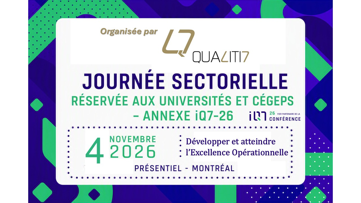 Journée sectorielle réservée aux universités et cégeps - annexe iQ7-26