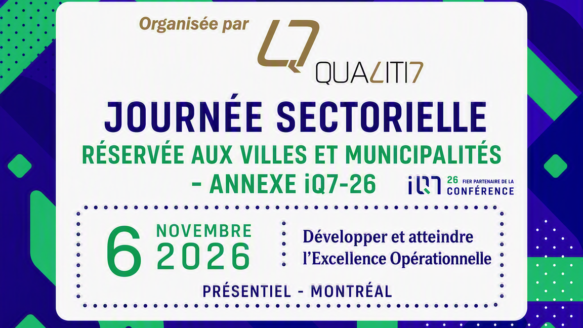 Journée sectorielle réservée aux villes et municipalités - annexe iQ7-26