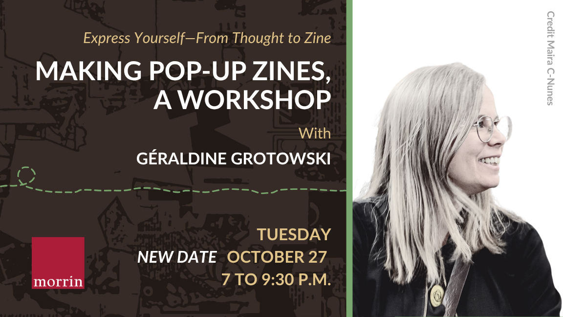 NEW DATE — Express Yourself — Making Pop-up Zines, A Workshop