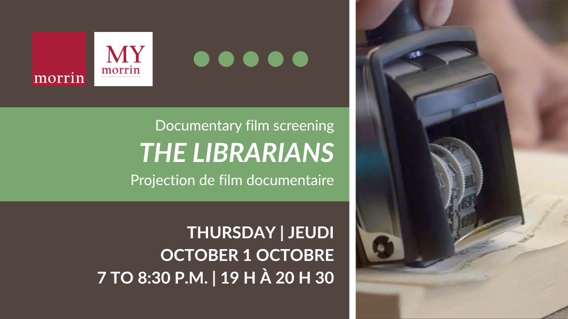 My Morrin—Film Screening: The Librarians