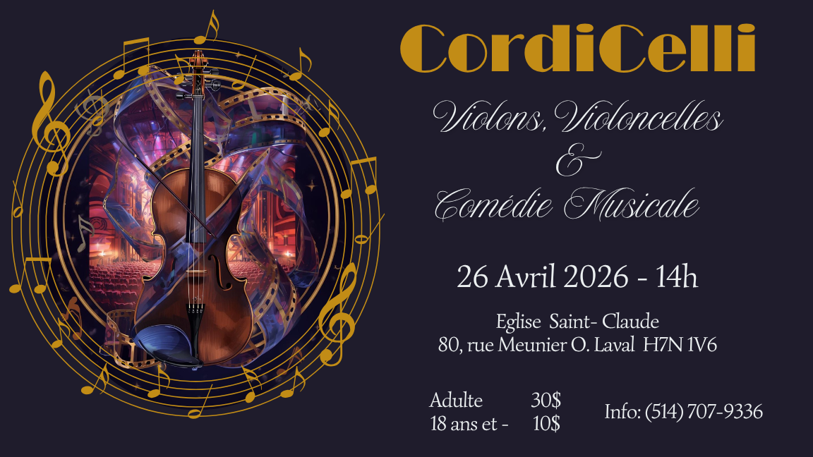 Cordicelli - Violons, violoncelles et comédie musicale