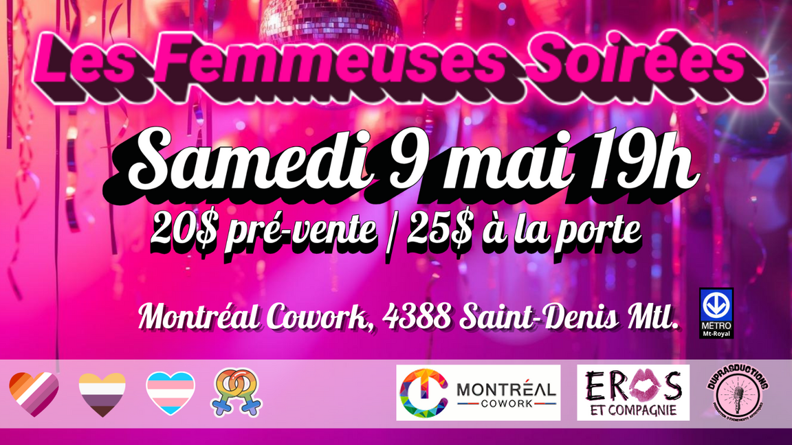 Le FEMMEuses Soirées - Rencontres, quizz, danse et karaoké LGBTQ+