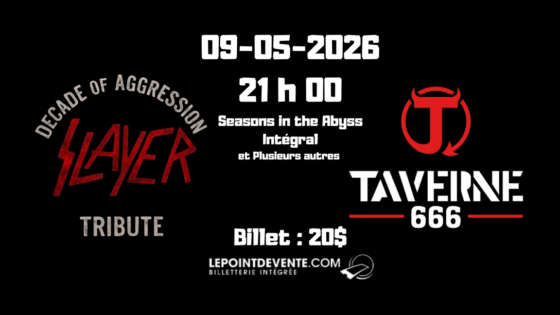 Seasons in the Abyss tour/ Taverne 666