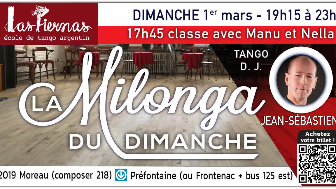 Milonga dimanche 1er mars