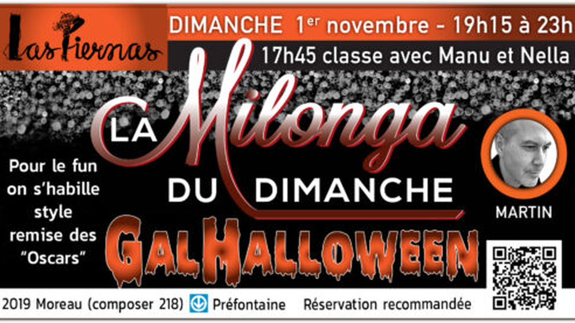 Milonga GalHalloween dimanche 1er novembre