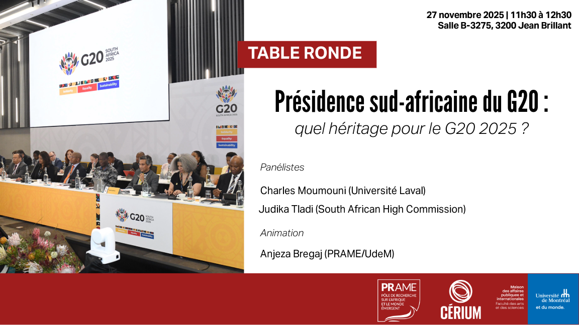 Présidence sud-africaine du G20 : quel héritage pour le G20 2025 ?