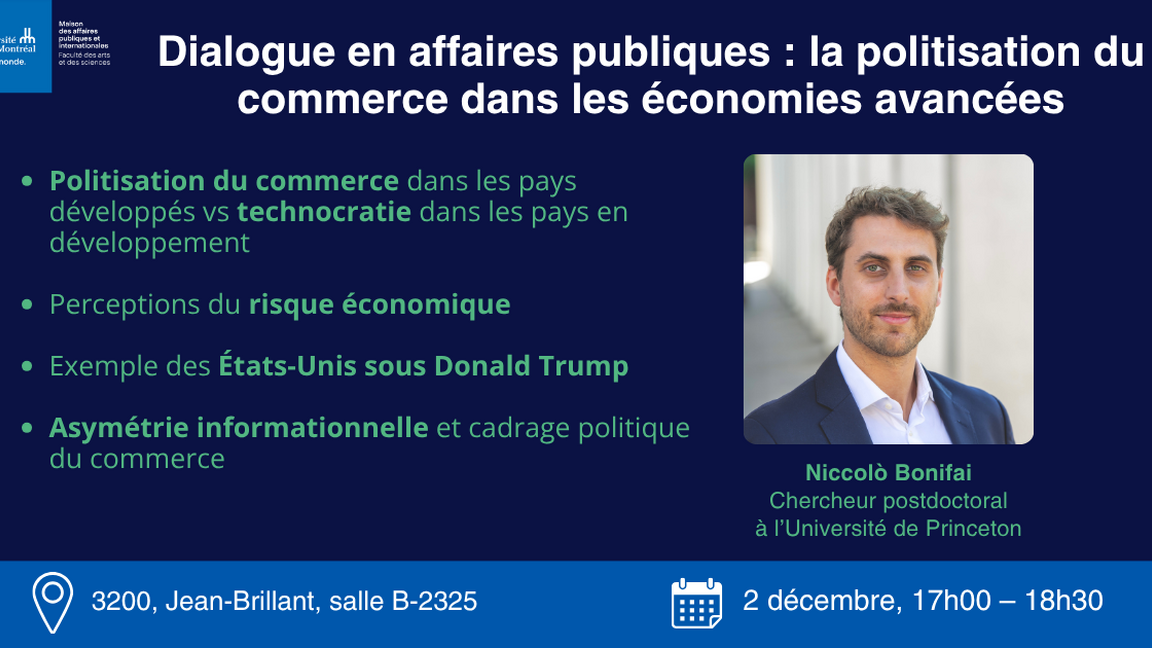 Dialogue en affaires publiques : La politisation du commerce dans les économies avancées