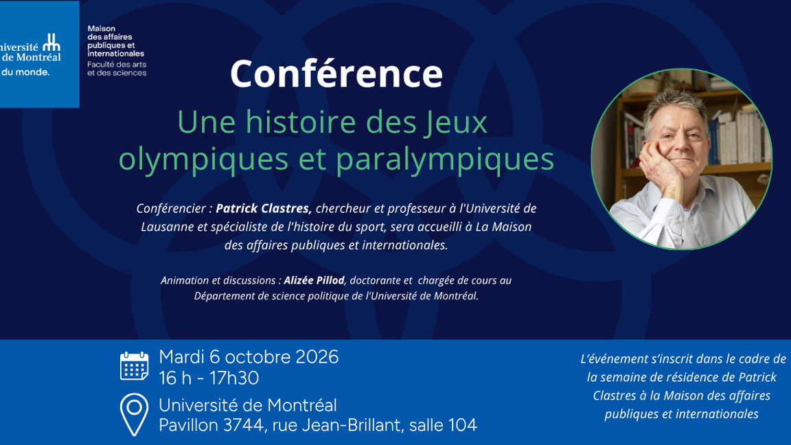 Conférence : Une histoire des Jeux olympiques et paralympiques