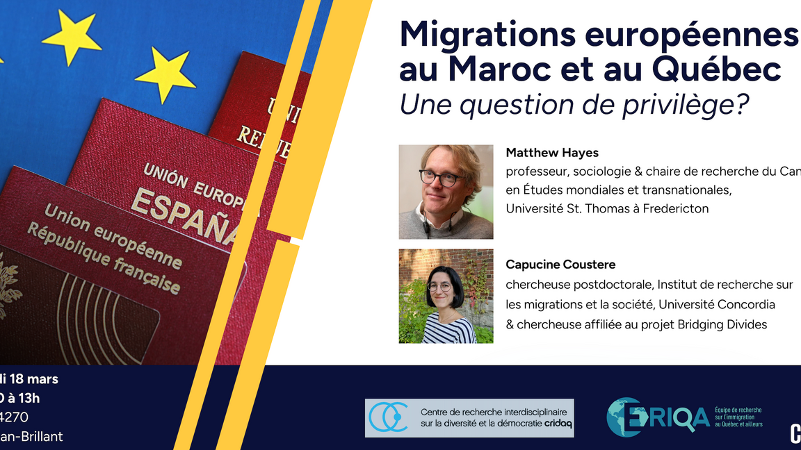 Migrations européennes au Maroc et au Québec : Une question de privilège?
