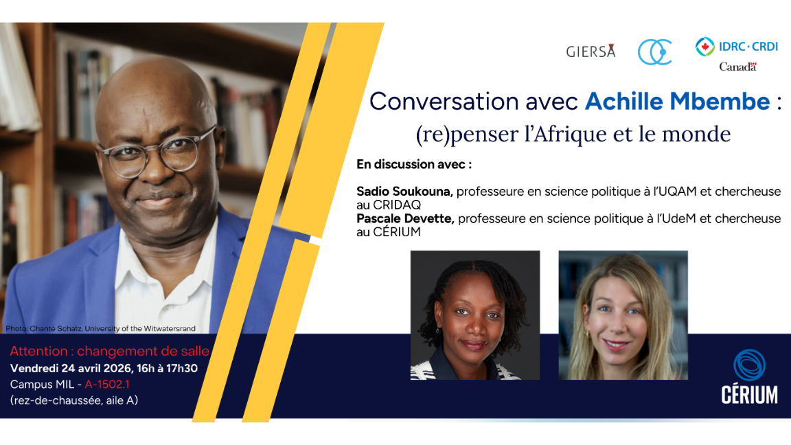 Conversation avec Achille Mbembe : (re)penser l’Afrique et le monde