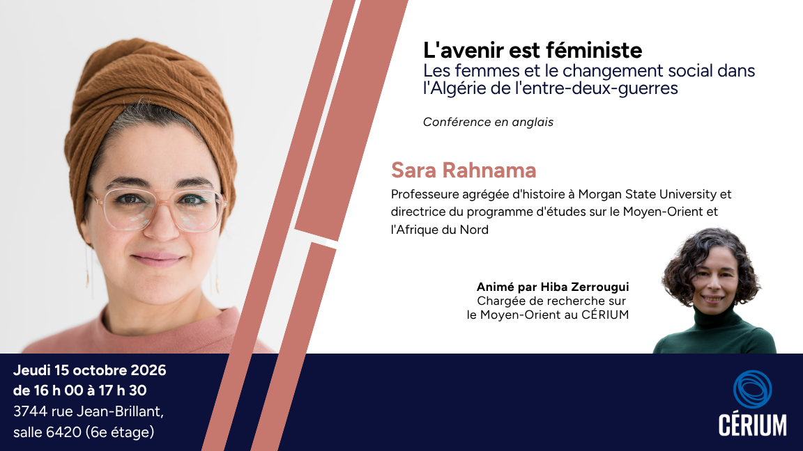 L'avenir est féministe : les femmes et le changement social dans l'Algérie de l'entre-deux-guerres avec Sara Rahnama