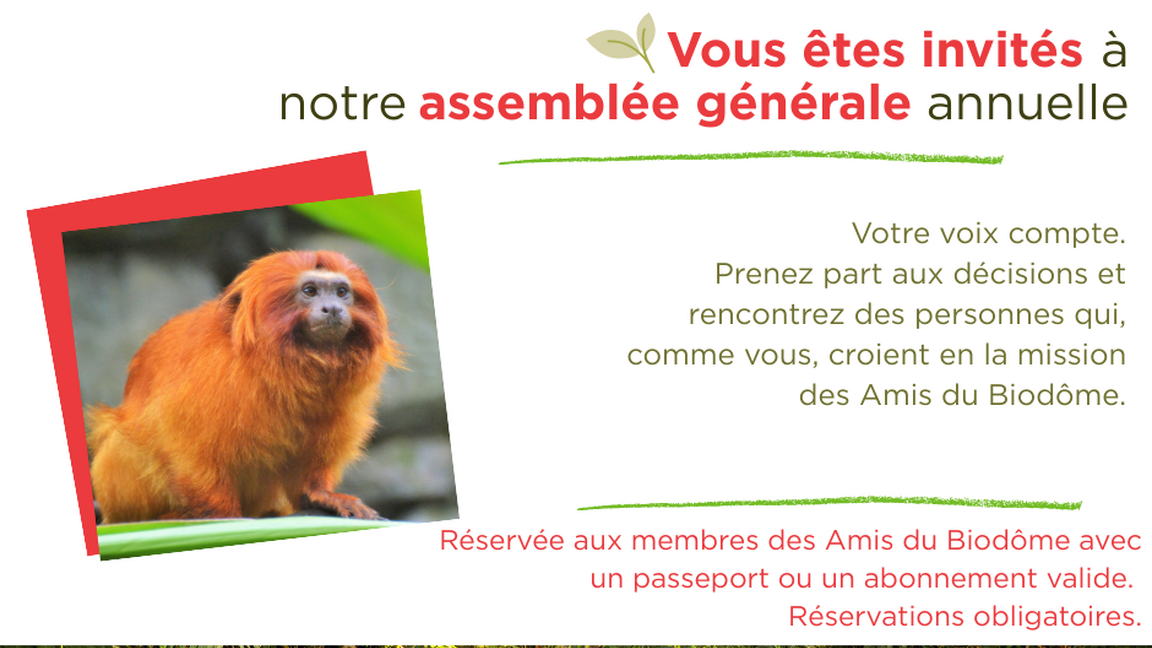 Assemblée générale des Amis du Biodôme