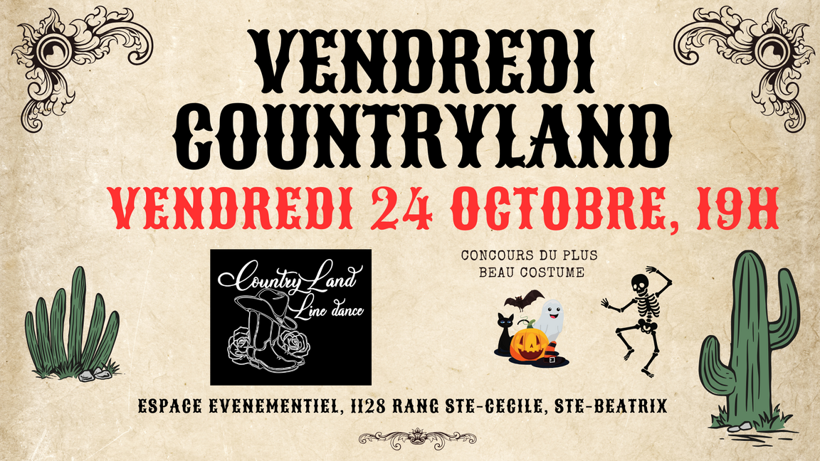 Vendredi Countryland - 24 octobre
