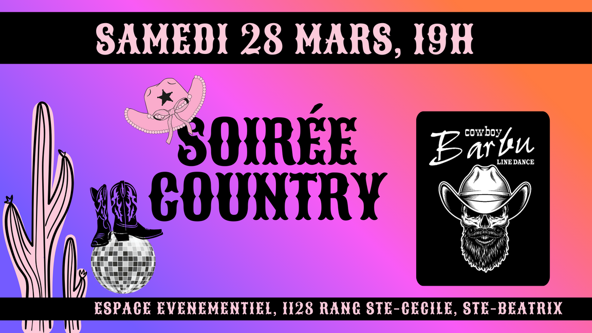 Soirée Danse Country - 25 avril
