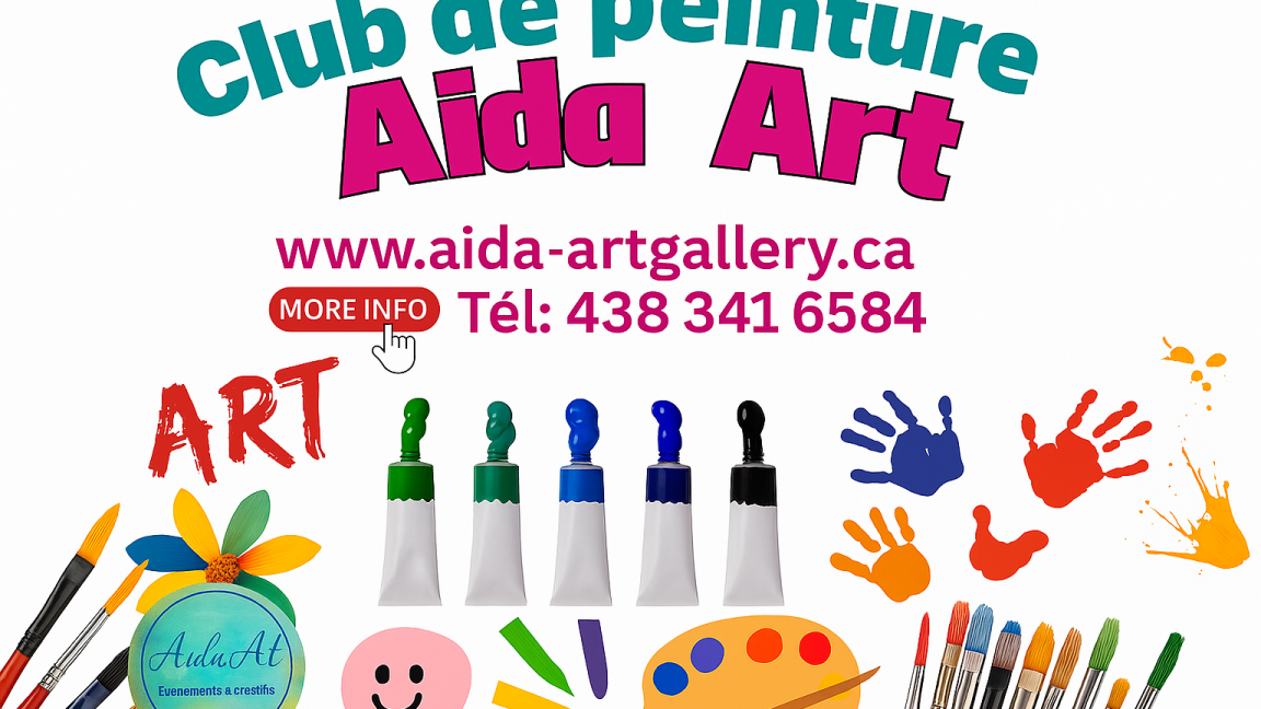 Créativité estivale & brunch au Club de peinture AidaArt **Spécial Été