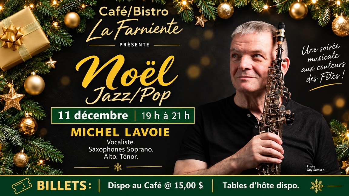 Special Noël avec Michel Lavoie  Jazz pop