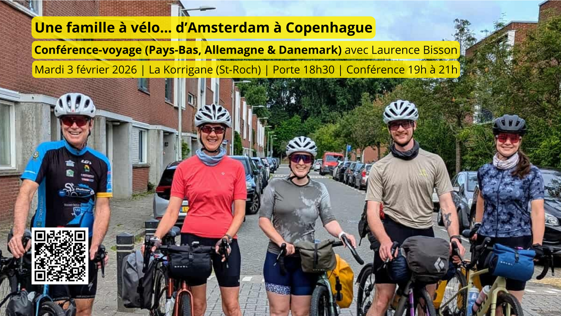 Une famille à vélo... d'Amsterdam à Copenhague