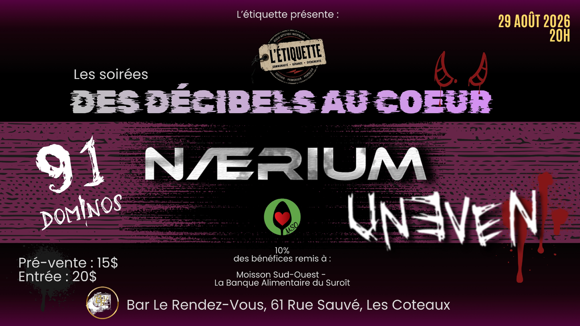 Les soirées Des Décibels au coeur