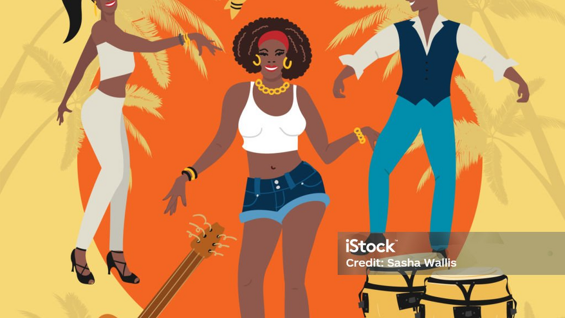 " Danse et percussion tropicale" sur le balcon, (tout public), Vendredi 7 aout, 16h-17h30