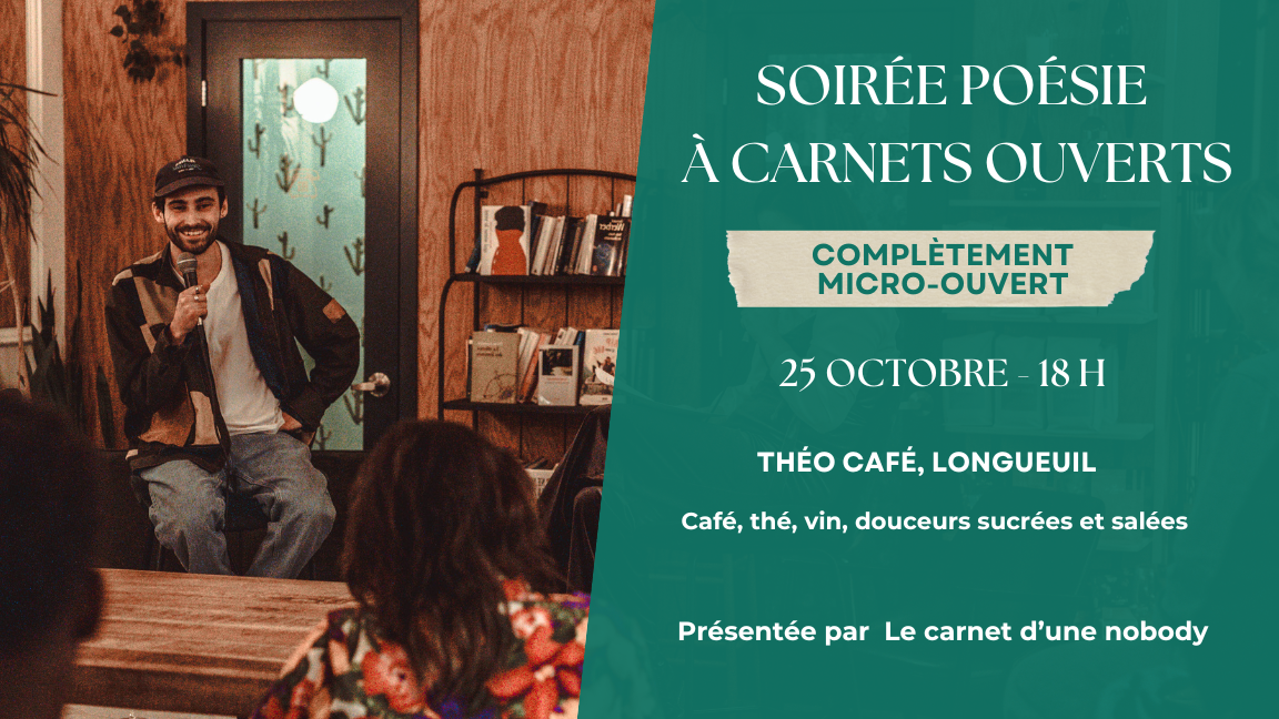 Soirée poésie à carnets ouverts