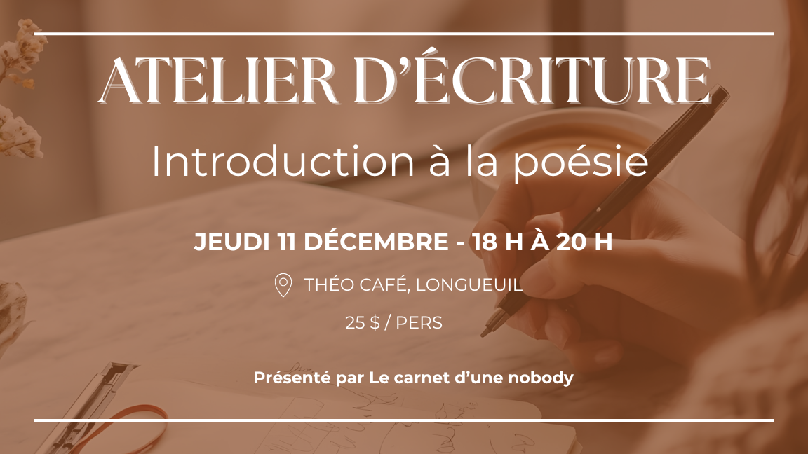 Atelier d'écriture : Introduction à la poésie