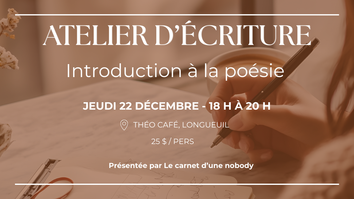Atelier d'écriture : Introduction à la poésie