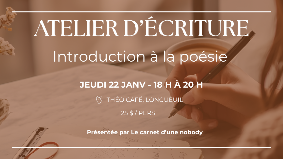 Atelier d'écriture : Introduction à la poésie