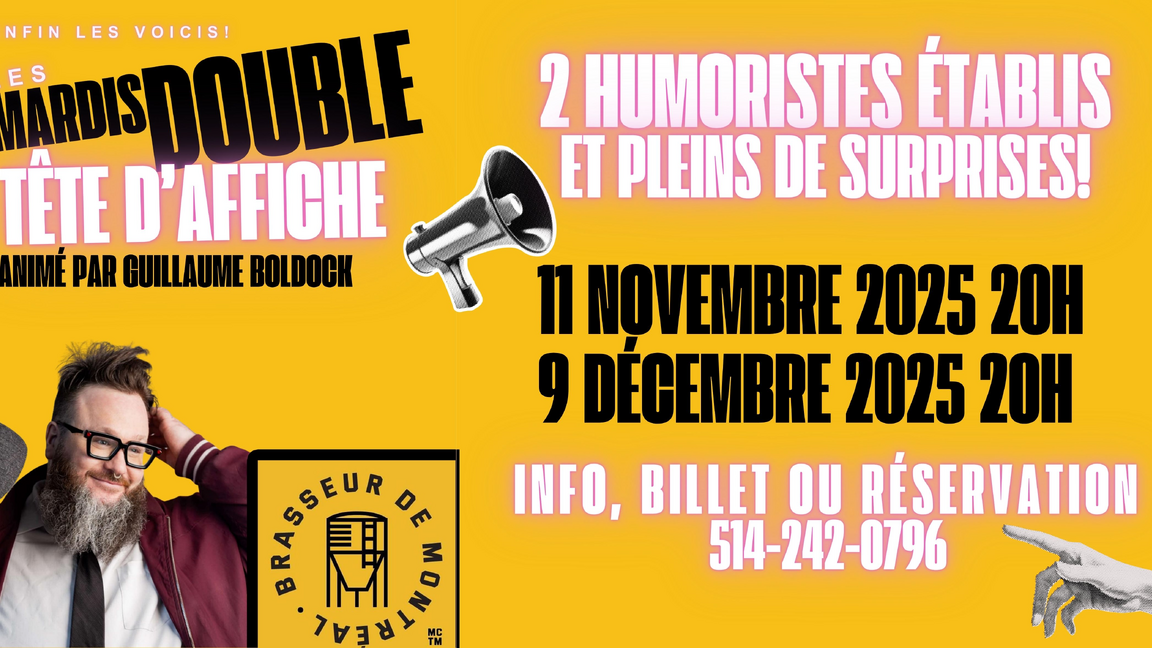 LES SOIRÉES COMIQUES DOUBLE TÊTE D'AFFICHE (2ième édition)