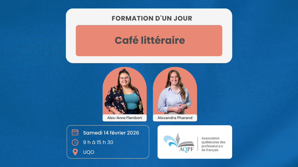 Café littéraire - AQPF 25/26